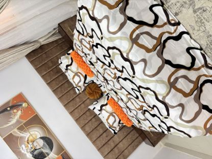 Image de Gold marron/motif arrondi
